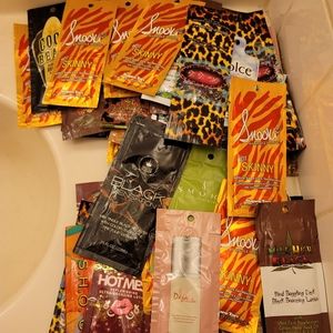 Tanning lotion packets